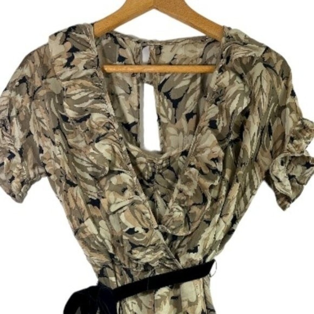 Betsey Johnson Vintage Silk Floral Dress Women's Romantic 1990s Y2K Boho Sz 4 - Picture 9 of 16